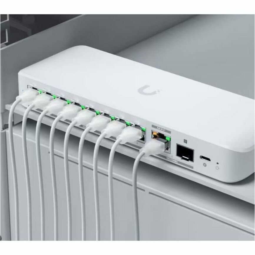 Ubiquiti Inc. USW-Flex-2.5G-8 Flex Ethernet Switch – 10 Gigabit LAN with 9 Ports and SFP+ Uplink