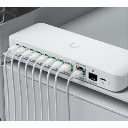 Ubiquiti Inc. USW-Flex-2.5G-8 Flex Ethernet Switch – 10 Gigabit LAN with 9 Ports and SFP+ Uplink