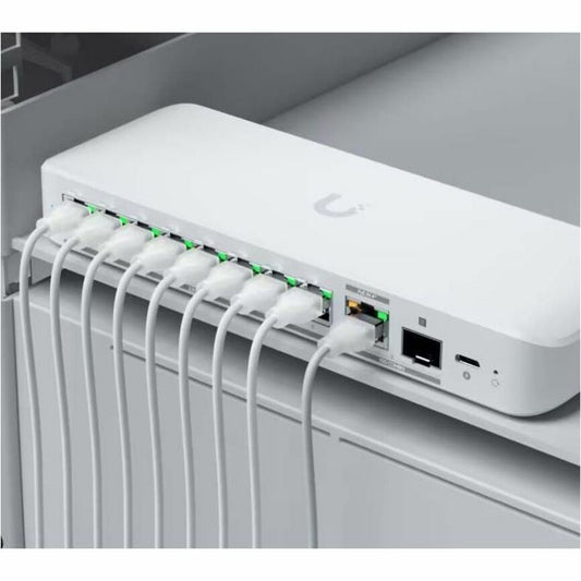 Ubiquiti Inc. USW-Flex-2.5G-8 Flex Ethernet Switch – 10 Gigabit LAN with 9 Ports and SFP+ Uplink