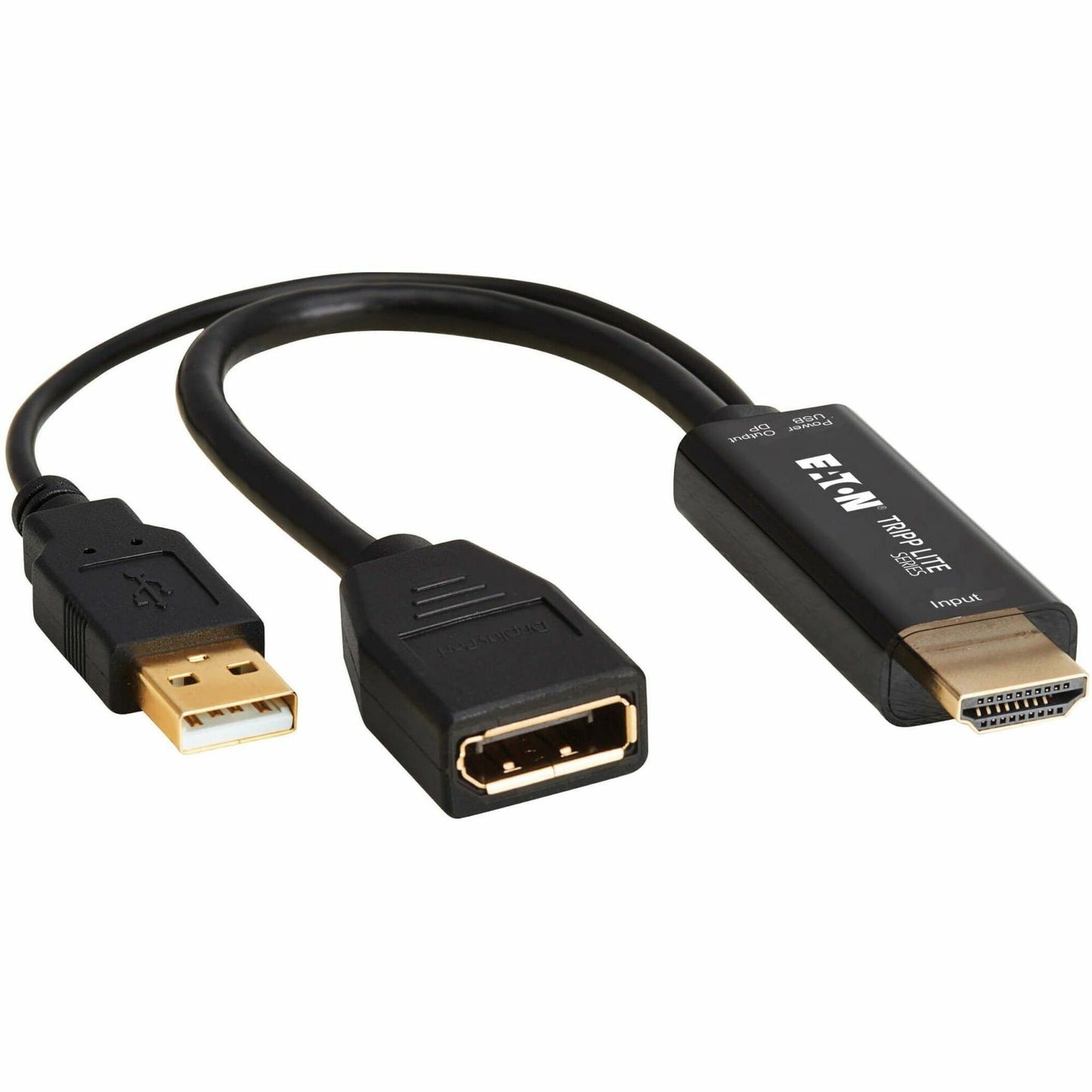 Eaton Tripp Lite Series HDMI to DisplayPort Active Converter (M/F) with USB Power, 4K 60Hz, 7-inch Cable