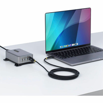 StarTech.com 10ft USB-C Charging Cable with Side Screw Locking for High-Power Devices