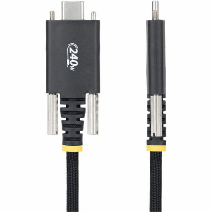 StarTech.com 6.6ft USB-C Charging Cable with Side Screw Locking for High-Power Devices, 240W Power Delivery