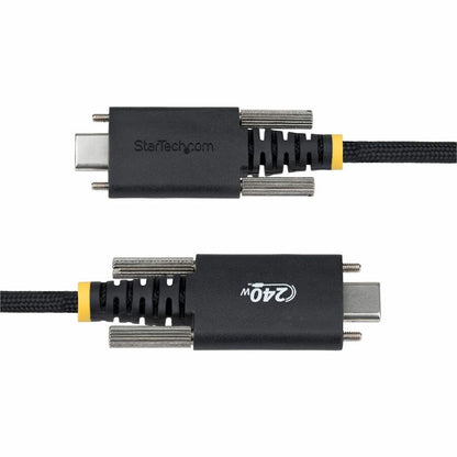 StarTech.com 6.6ft USB-C Charging Cable with Side Screw Locking for High-Power Devices, 240W Power Delivery