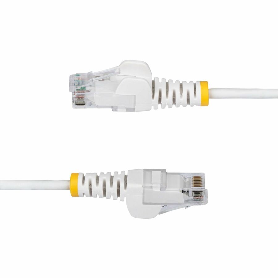 StarTech.com 6ft White Slim CAT6 Ethernet Cable with Snagless RJ45 Connectors - LSZH, 28AWG, UTP Patch Cord for High-Density Networks