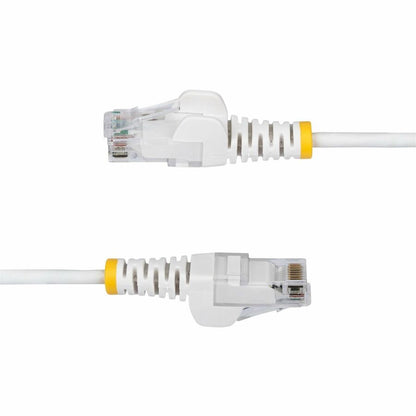 StarTech.com 6ft White Slim CAT6 Ethernet Cable with Snagless RJ45 Connectors - LSZH, 28AWG, UTP Patch Cord for High-Density Networks