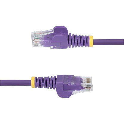 StarTech.com 7ft Purple Slim Cat6 Ethernet Cable with Snagless RJ45 Connectors and LSZH Jacket