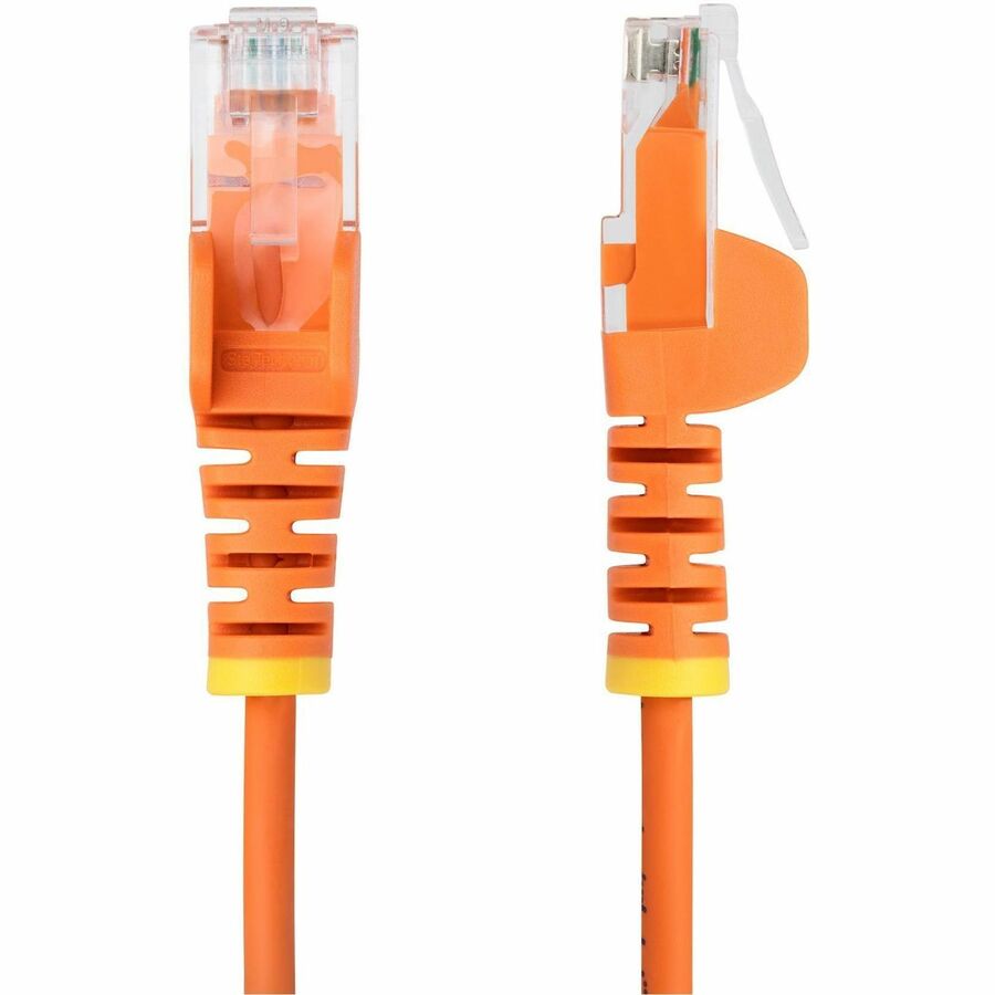 StarTech.com 7ft Orange Slim CAT6 Ethernet Cable - LSZH, UTP, 28AWG Bare Copper, Snagless RJ45 Connectors