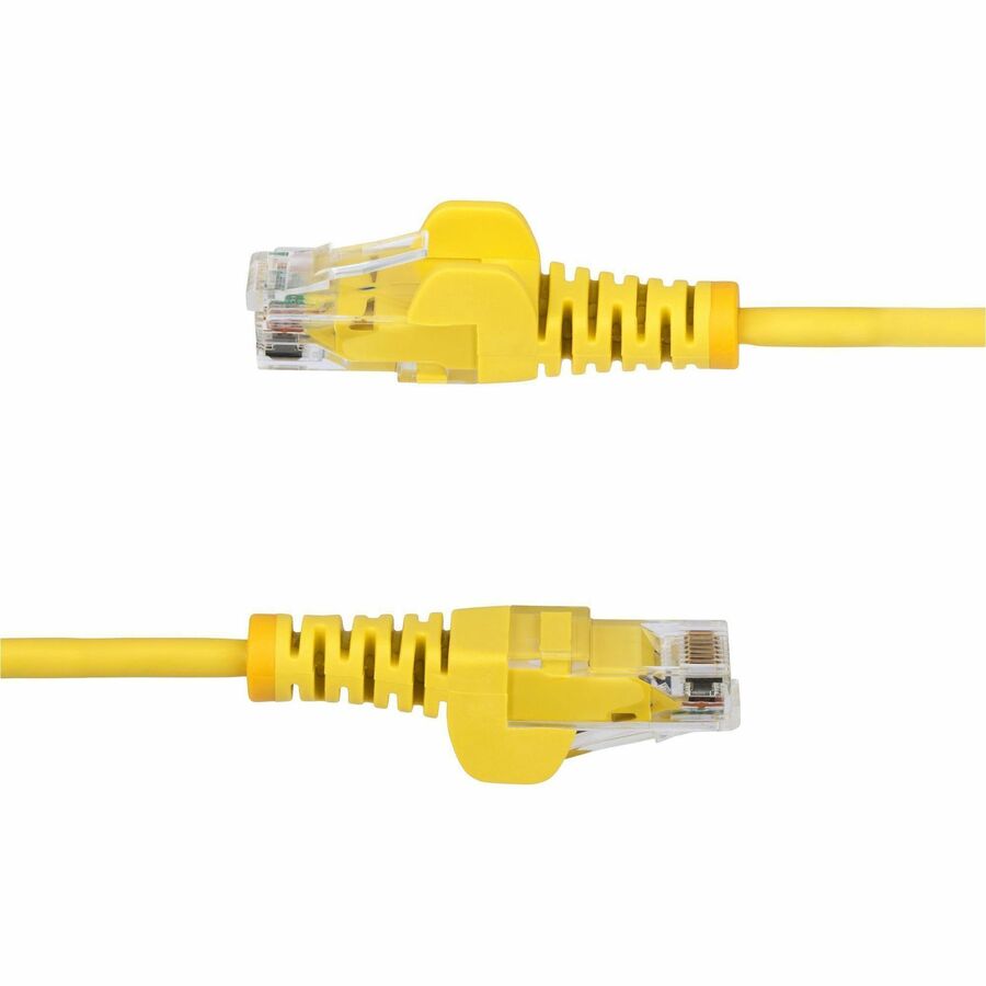 StarTech.com 6-inch Yellow Slim Cat6 Ethernet Cable with Snagless RJ45 Connectors and LSZH Jacket