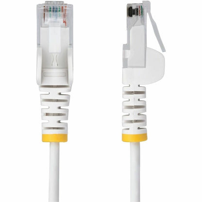 StarTech.com 7ft White Slim Cat6 Ethernet Cable - LSZH Patch Cord with Gold RJ-45 Connectors