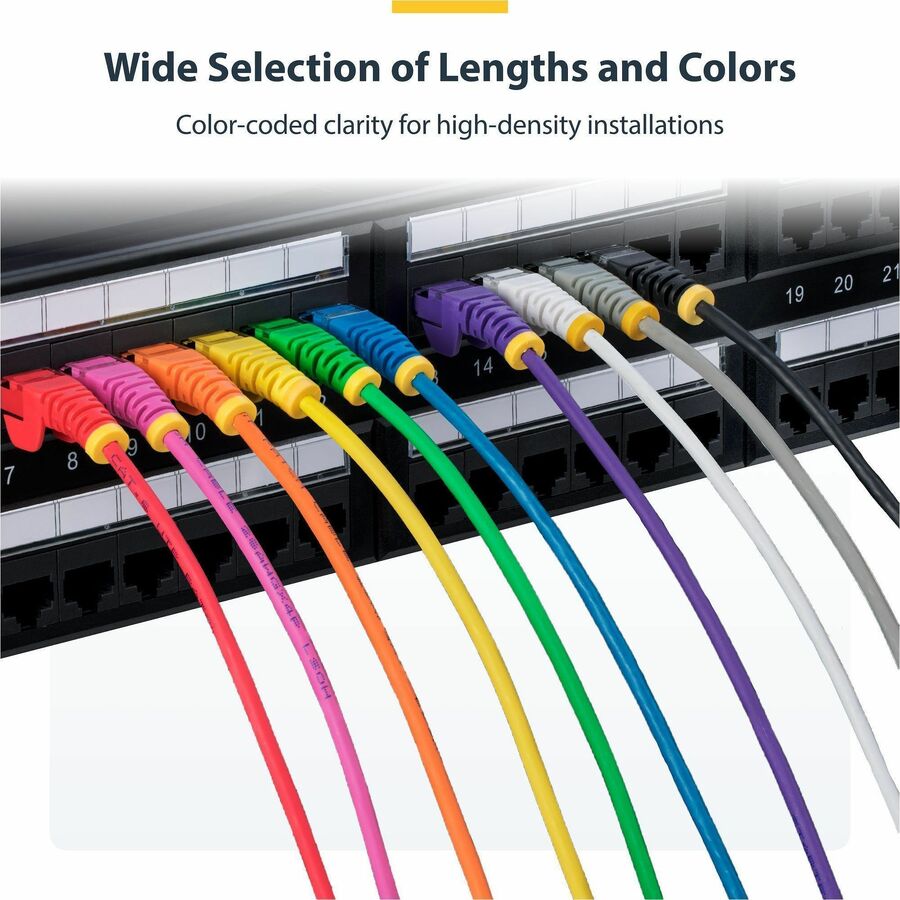 StarTech.com 7ft White Slim Cat6 Ethernet Cable - LSZH Patch Cord with Gold RJ-45 Connectors
