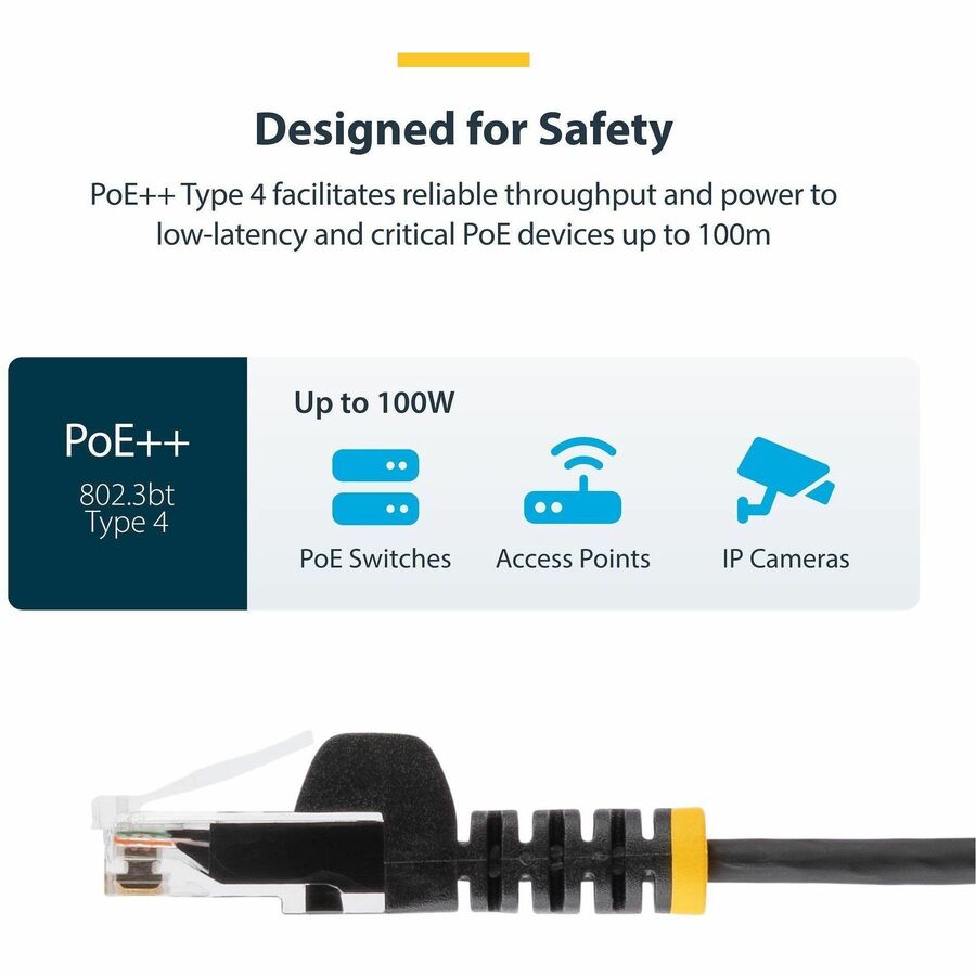 StarTech.com 3ft Orange Slim Cat6 Ethernet Cable with Snagless RJ-45 Connectors and LSZH Jacket