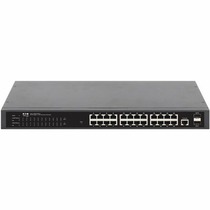 Eaton Tripp Lite Series 24-Port Managed Gigabit Ethernet Switch with PoE+ - Layer 2, 1 Gbps, 2x GbE SFP Ports, 370W PoE, 1U Rack/Desktop