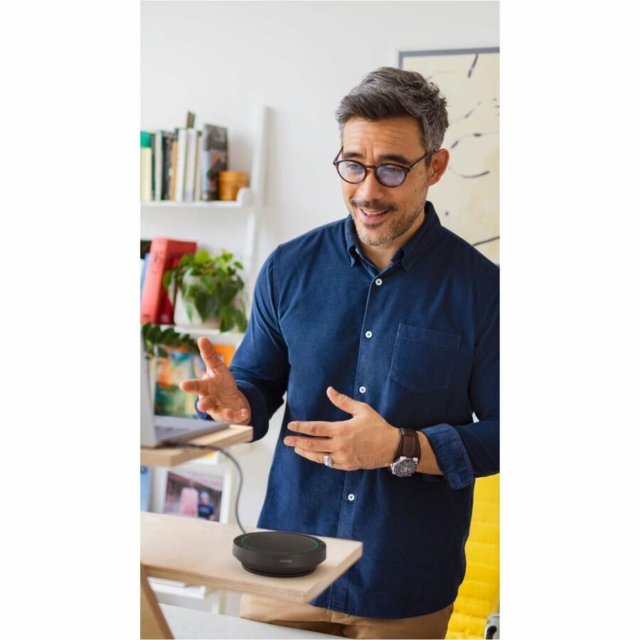 Jabra Speak2 55 UC Wireless Bluetooth Speakerphone with Full Duplex Audio and Noise Cancellation