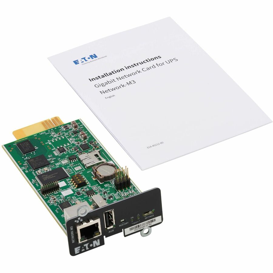 Eaton Corporation Cybersecure Gigabit NETWORK-M3 Ethernet Card for UPS and PDU