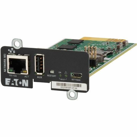 Eaton Corporation Cybersecure Gigabit NETWORK-M3 Ethernet Card for UPS and PDU