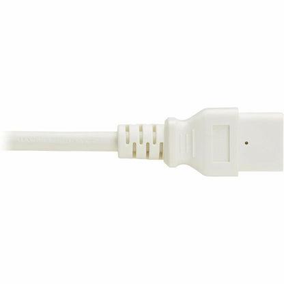 Eaton Corporation P037-2P5-AWH Power Cord, C14 to C21 - Heavy-Duty 15A, 250V, 14 AWG, 2.5 ft White for Network Equipment
