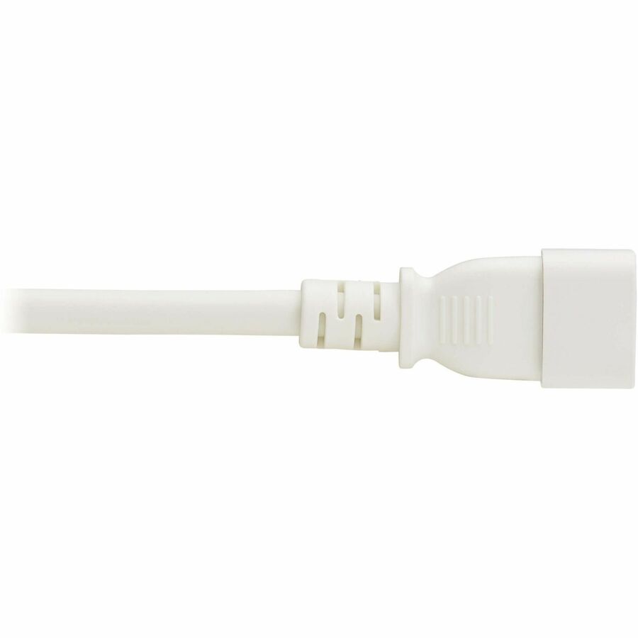Eaton Corporation P037-2P5-AWH Power Cord, C14 to C21 - Heavy-Duty 15A, 250V, 14 AWG, 2.5 ft White for Network Equipment