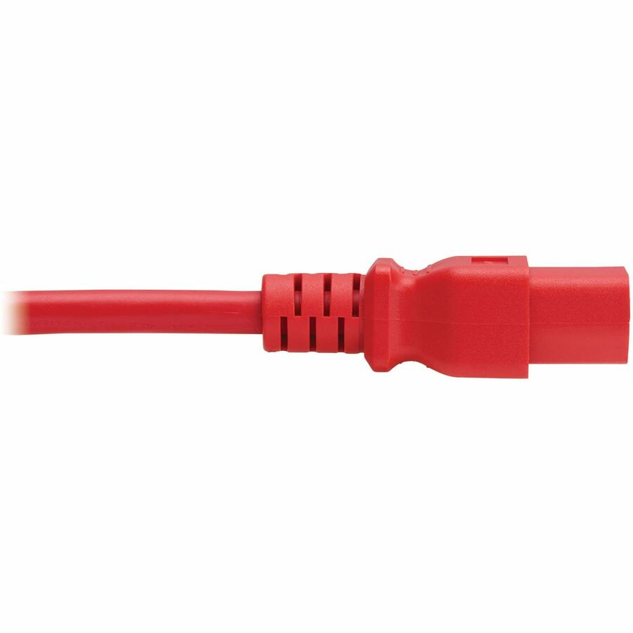 Eaton Tripp Lite Series Power Cord, C14 to C21 Heavy-Duty 15A 250V 4 ft Red