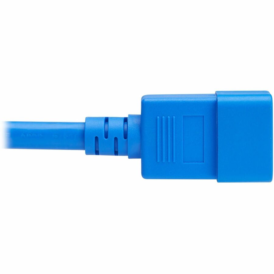 Eaton Tripp Lite Series Power Cord P035-004-ABL – Heavy-Duty 20A C20 to C21 Network Device Power Cable, 4 ft. Blue