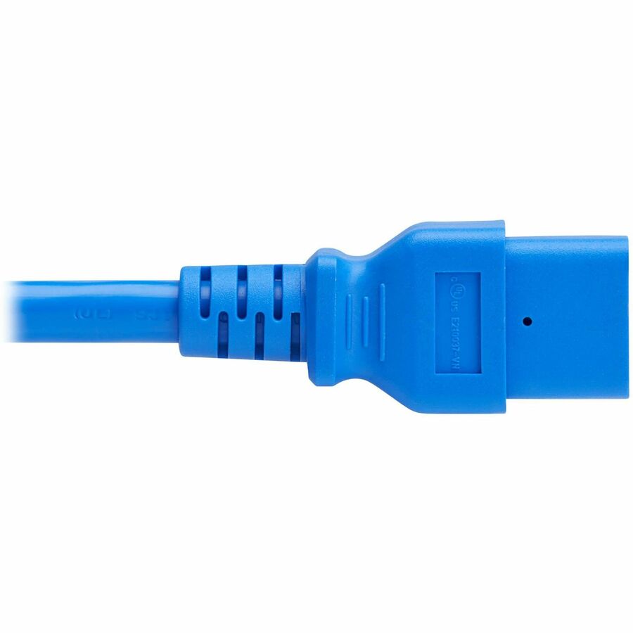 Eaton Tripp Lite Series Power Cord P035-004-ABL – Heavy-Duty 20A C20 to C21 Network Device Power Cable, 4 ft. Blue