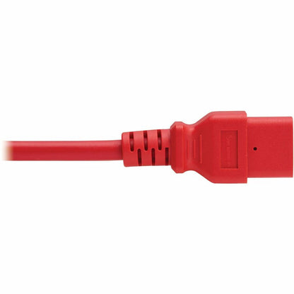 Eaton Tripp Lite Series Power Cord P037-002-ARD, C14 to C21 Heavy-Duty 15A 250V Red Cable, 2 ft