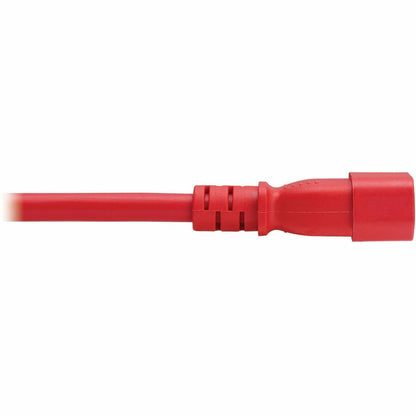 Eaton Tripp Lite Series Power Cord P037-002-ARD, C14 to C21 Heavy-Duty 15A 250V Red Cable, 2 ft