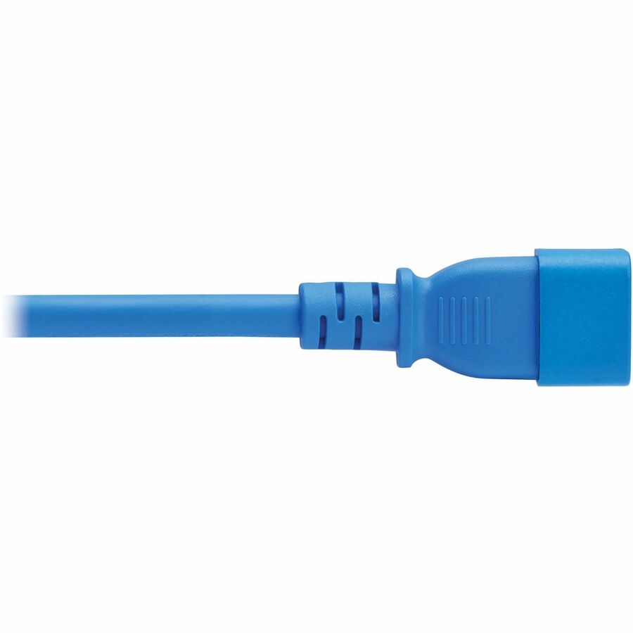 Eaton Tripp Lite Series Power Cord P037-002-ABL, C14 to C21 - Heavy-Duty 15A 250V 14 AWG, 2 ft. Blue