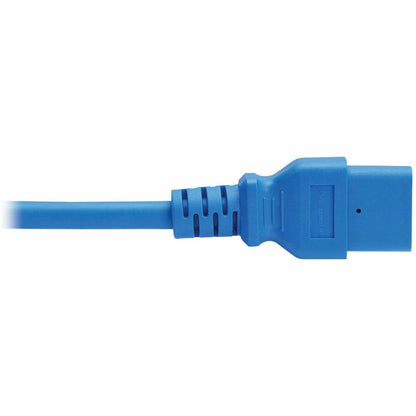 Eaton Tripp Lite Series Power Cord P037-002-ABL, C14 to C21 - Heavy-Duty 15A 250V 14 AWG, 2 ft. Blue
