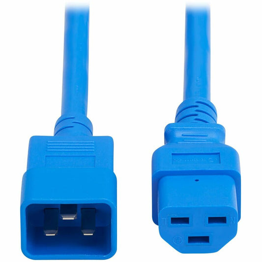 Eaton Tripp Lite P035-006-ABL Heavy-Duty Power Cord, C20 to C21, 6 ft., 20A, 250V, Blue