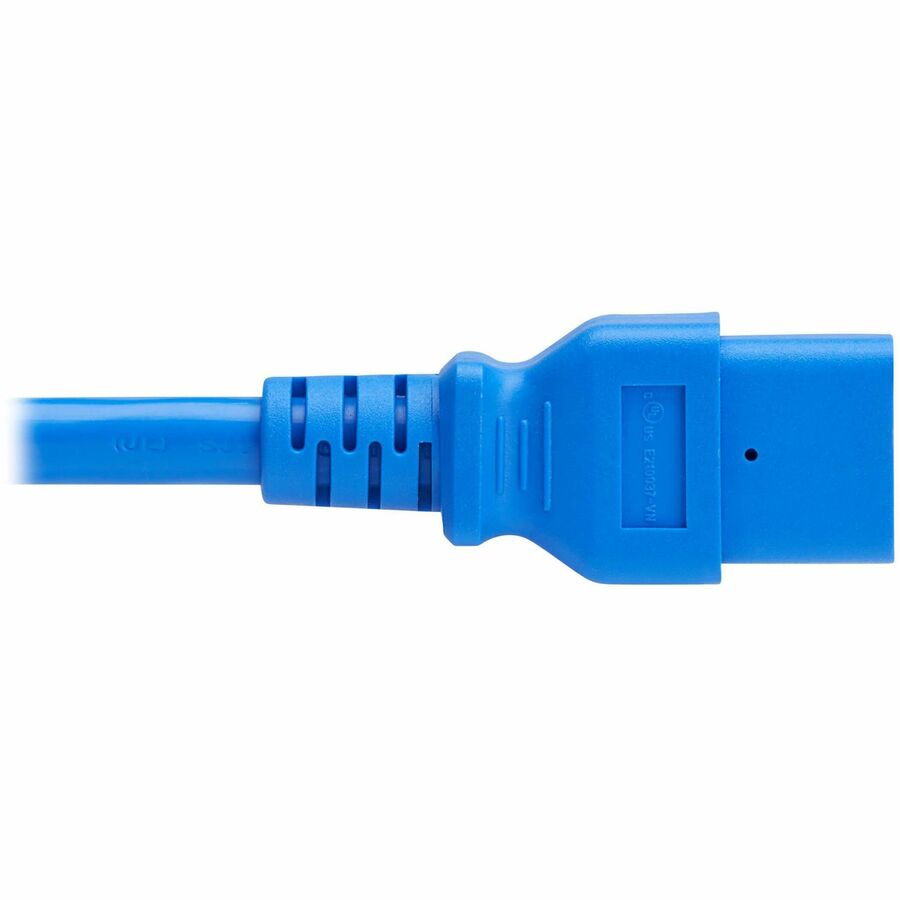 Eaton Tripp Lite P035-006-ABL Heavy-Duty Power Cord, C20 to C21, 6 ft., 20A, 250V, Blue