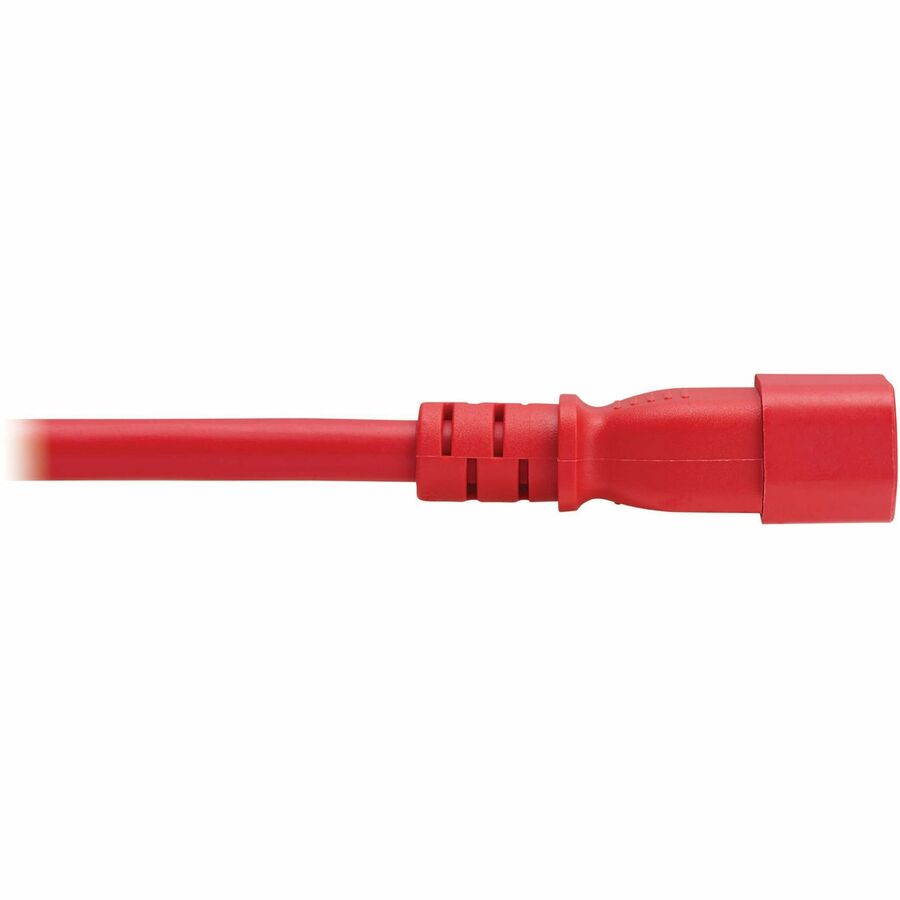 Eaton Tripp Lite Series Power Cord, C14 to C21 - Heavy-Duty 15A 250V 14 AWG, 3 ft Red