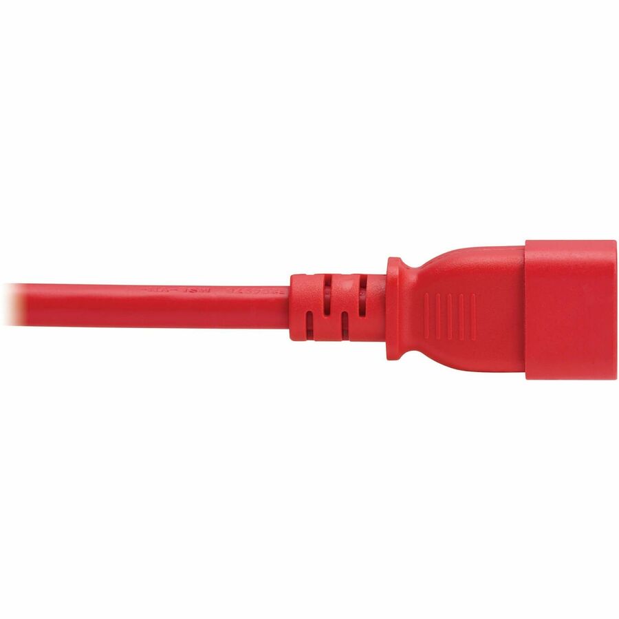 Eaton Tripp Lite Series Power Cord, C14 to C21 - Heavy-Duty 15A 250V 14 AWG, 3 ft Red