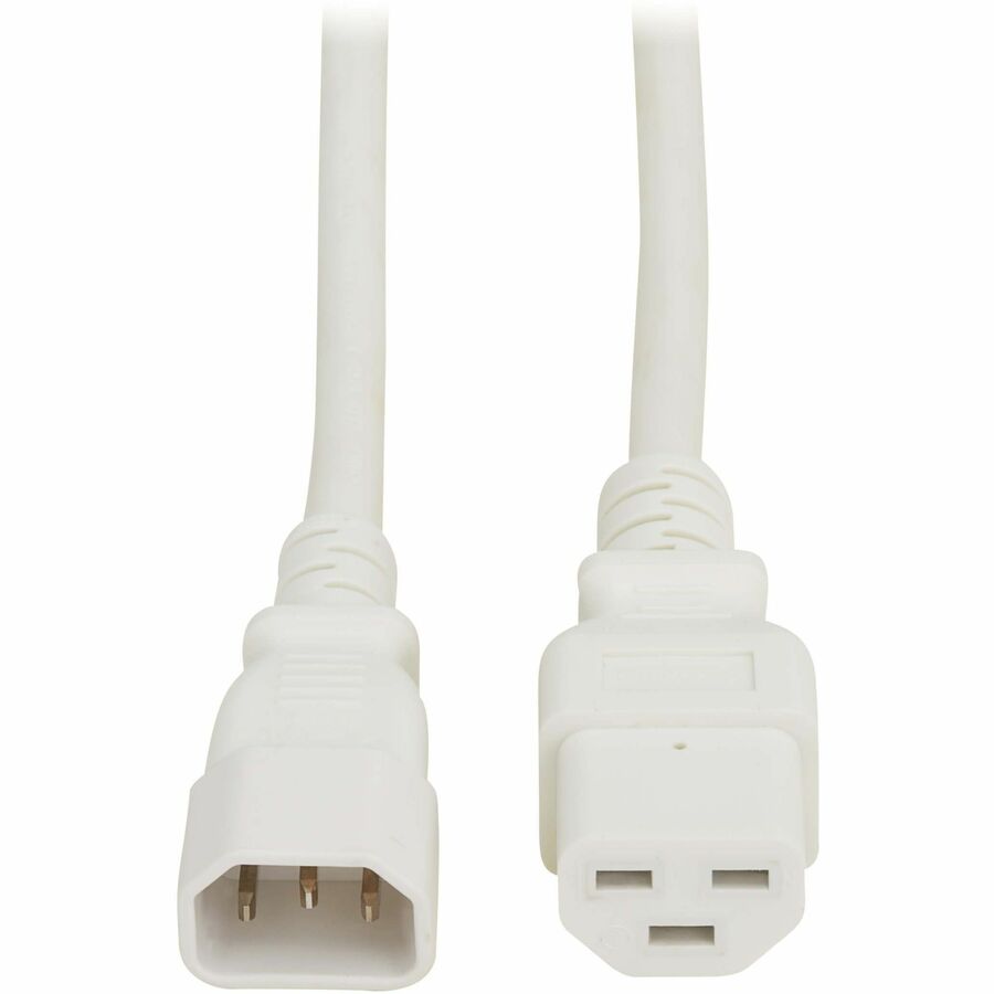 Eaton Tripp Lite Series Power Cord P037-004-AWH - Heavy-Duty 15A C14 to C21 White Power Cable for Network Devices