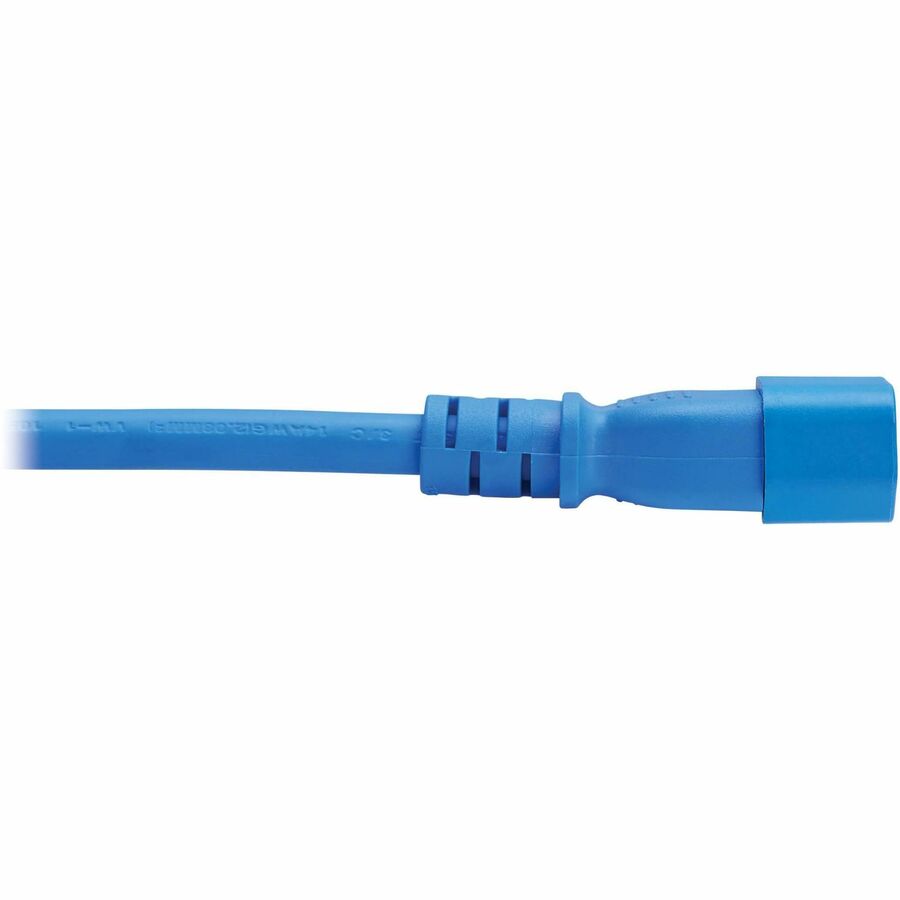 Eaton Tripp Lite Series Power Cord P037-003-ABL, C14 to C21 Heavy-Duty 15A 250V Blue, 3 ft