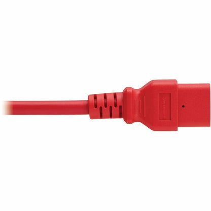 Eaton Tripp Lite Series Heavy-Duty Power Cord C14 to C21, 15A, 250V, 14 AWG, 2.5 ft. Red