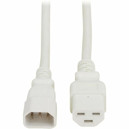 Eaton Tripp Lite P037-002-AWH Heavy-Duty Power Cord, C14 to C21 - 15A, 250V, 14 AWG, 2 ft, White for Network Equipment