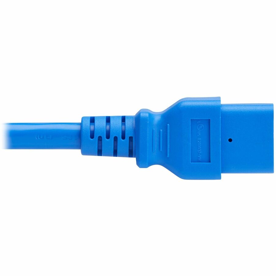 Eaton Tripp Lite Series Power Cord P035-002-ABL — Heavy-Duty 20A C20 to C21 Power Cable for High-Temperature Data Center Equipment