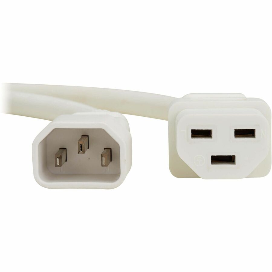Eaton Tripp Lite Series Heavy-Duty Power Cord C14 to C21, 15A, 250V, 3 ft, White