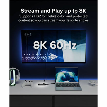 Plugable USB-C to HDMI Multi Monitor Adapter - Triple 4K60 Displays - Driverless MST Hub for Windows, Chrome OS, USB-C, Thunderbolt, USB4 Laptops