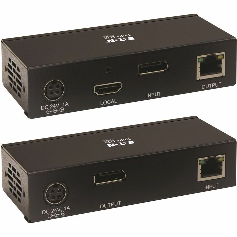 Eaton Tripp Lite Series DisplayPort over Cat6 Extender Kit, 4K @ 60Hz, 70 Meters, Power over Cable, TAA Compliant