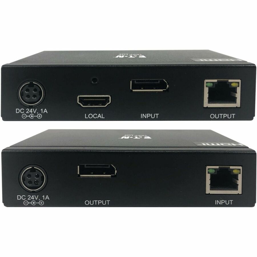 Eaton Tripp Lite Series DisplayPort over Cat6 Extender Kit, 4K @ 60Hz, 70 Meters, Power over Cable, TAA Compliant