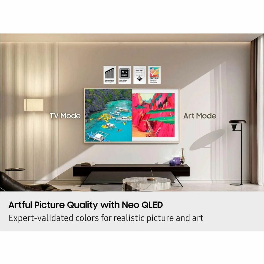 Samsung The Frame QN85LS03FWF 85-Inch 4K UHD Smart LED-LCD TV with Neo QLED and HDR