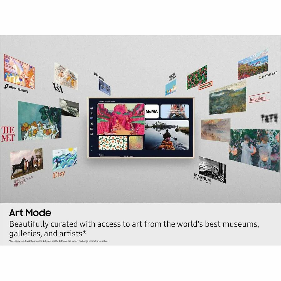 Samsung The Frame QN85LS03FWF 85-Inch 4K UHD Smart LED-LCD TV with Neo QLED and HDR