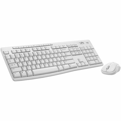 Logitech MK270 Wireless Keyboard and Mouse Combo – Full-Size, Off White