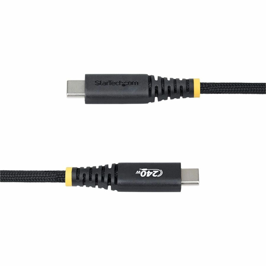 StarTech.com 6ft USB-C Charging Cable with 240W Power Delivery and Braided Jacket