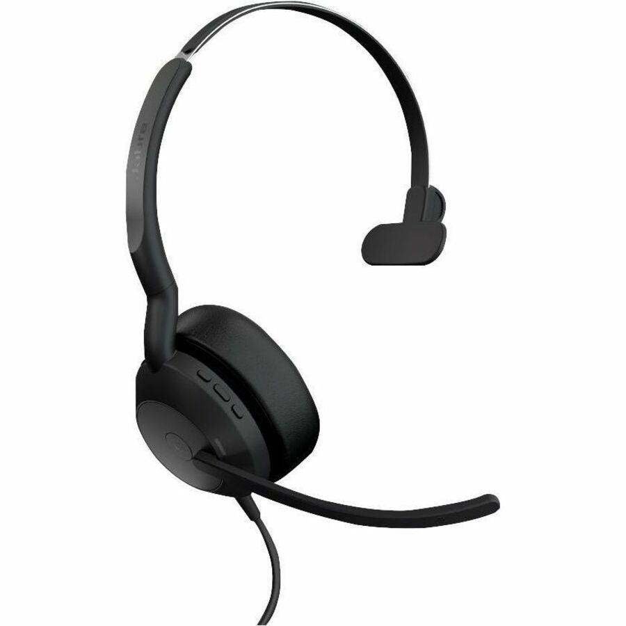 Jabra Evolve2 50 Headset – Professional Mono Bluetooth Headset with Active Noise Cancellation and Wired/Wireless Connectivity