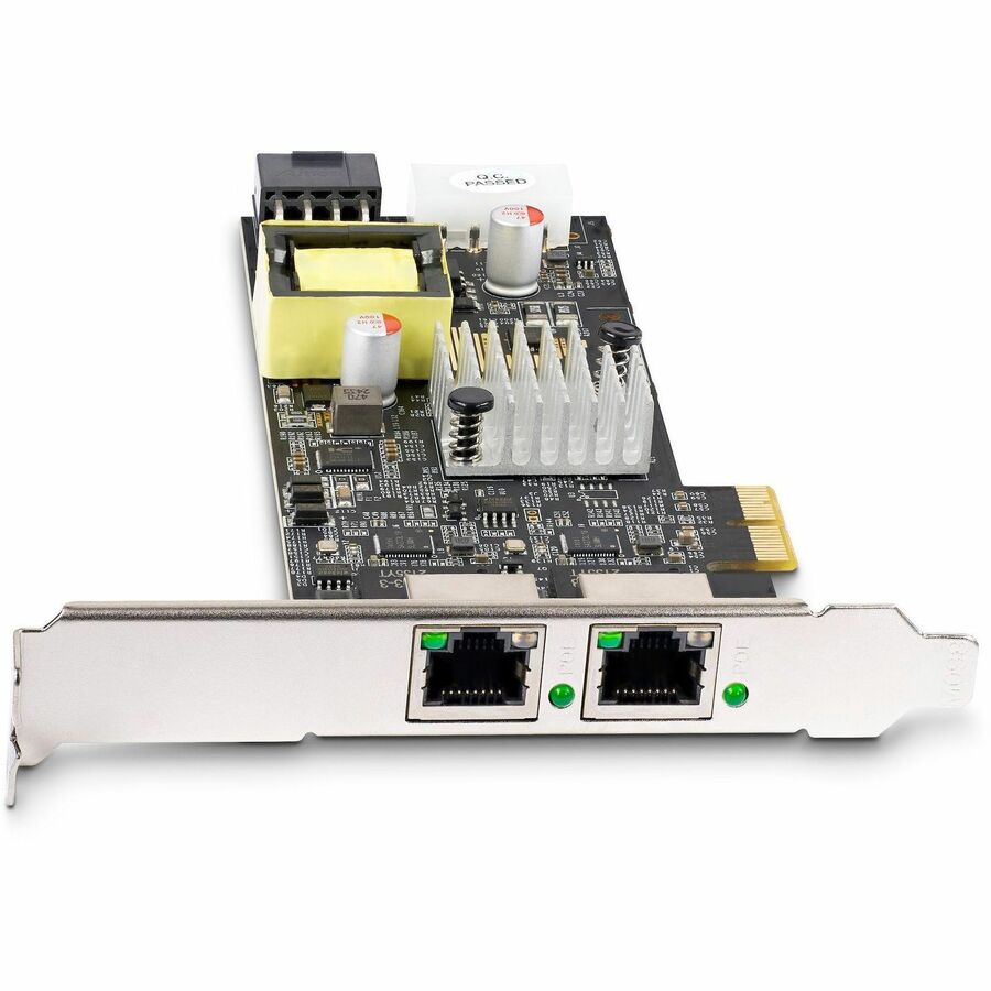 StarTech.com 2-Port 2.5Gbps PCI Express PoE Network Card with Dual Intel I225-V Chips