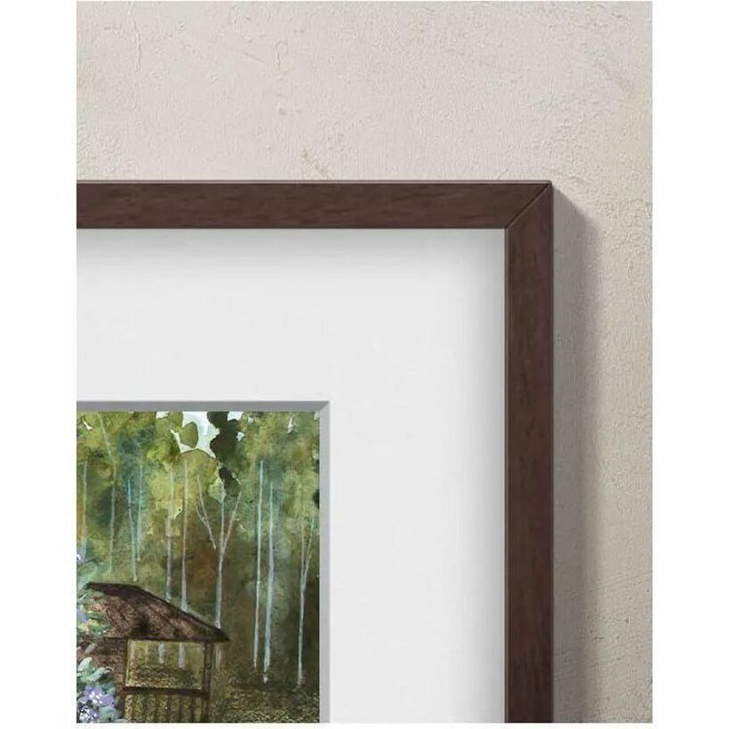 Samsung 85" The Frame Customizable Bezel - Modern Brown