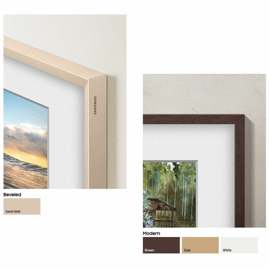 Samsung 85" The Frame Customizable Bezel - Sand Gold Metal