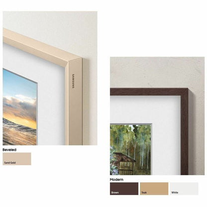 Samsung 85" The Frame Customizable Bezel - Sand Gold Metal